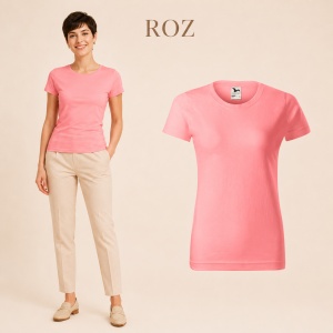 Tricou simplu damă, clasic lejer basic pentru femei | 44 de culori disponibile XS - 2XL - Img 34