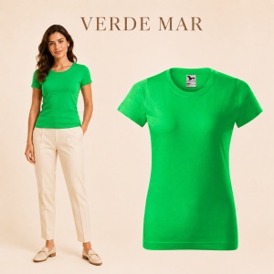 Tricou simplu damă, clasic lejer basic pentru femei | 44 de culori disponibile XS - 2XL - Img 44