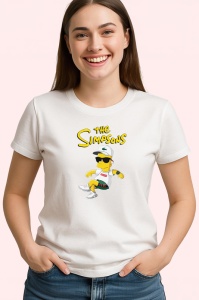 Tricou simpson bart cu ochelari de soare intr o tinuta cool si relaxata, Copii | Dama | Barbat - Img 4