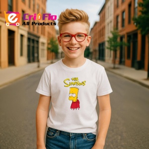 Tricou simpson bart cu privire ironica si bluza rosie stil horror, Copii | Dama | Barbat - Img 7