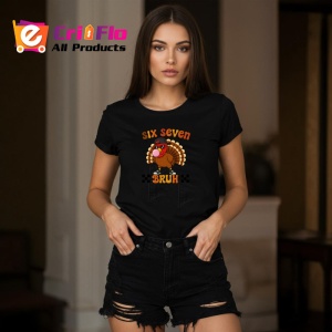 Tricou SIX SEVEN 67 Curcan Bruh, din bumbac 100%, tricou negru, Copii | Dama | Barbat - Img 3
