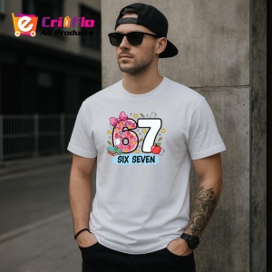 Tricou SIX SEVEN 67 Fundita Scoala Draguta, din bumbac 100%, tricou alb, Copii | Dama | Barbat - Img 1