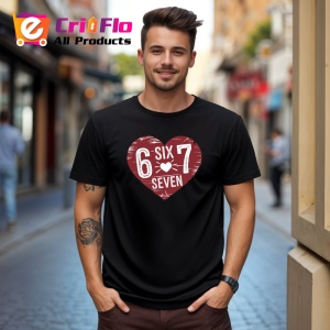 Tricou SIX SEVEN 67 Inima Lemn Vintage, din bumbac 100%, tricou negru, Copii | Dama | Barbat - Img 3