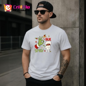 Tricou SIX SEVEN 67 Mana Craciun Horror, din bumbac 100%, tricou alb, Copii | Dama | Barbat