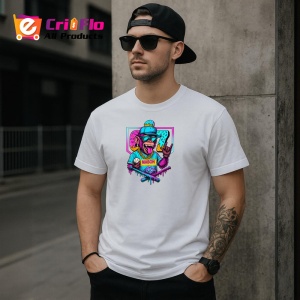 Tricou SIX SEVEN 67 Mason Urban Rebel, din bumbac 100%, tricou alb, Copii | Dama | Barbat - Img 2