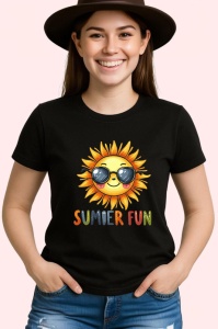 Tricou Soare zambitor cu ochelari text summer fun grafica jucausa Copii | Dama | Barbat Barbat - Img 7