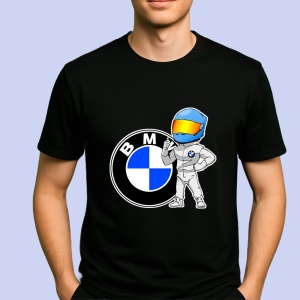 Tricou Sofer Raliu Cu Logo Bmw | Unisex Dama si Barbat