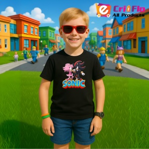 Tricou Sonic Amy si Shadow - Confruntare Eleganta Copii | Dama | Barbat