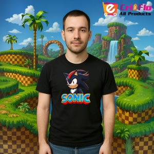 Tricou Sonic Shadow - Erou Tacut Copii | Dama | Barbat - Img 9