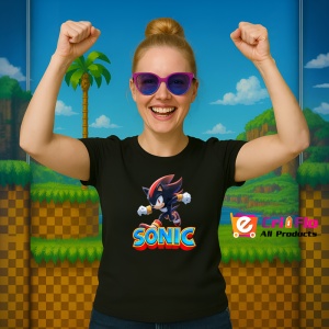 Tricou Sonic Shadow - Forta in Miscar Copii | Dama | Barbat - Img 11