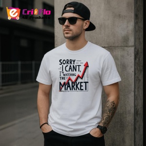 Tricou sorry cant im watching the market, scuze urmaresc piata, Copii | Dama | Barbat