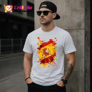 Tricou Spain Steag Splash Art, Copii | Dama | Barbat