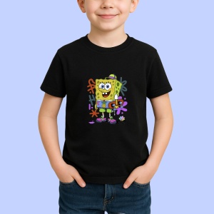 Tricou SpongeBob – Stil colorat cu pălărie verde și ghete funky Copii | Dama | Barbat Barbat - Img 7
