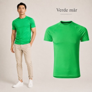 Tricou Sport Bărbați Malfini Destiny 175, 95% Micro Poliester, 5% Elastan, 160 g/m², Extra Dry, Slim Fit, Guler Rotund, Mărimi S 2XL - Img 19