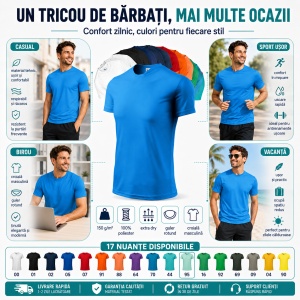Tricou Sport Bărbați Malfini Fantasy 124, 100% Poliester – Echipament Fotbal, Activități Sportive, Extra Dry, 17 Culori, S–3XL - Img 3