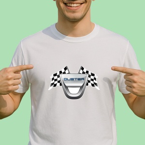 Tricou Steaguri Cu Logo Dacia Duster | Unisex Dama si Barbat
