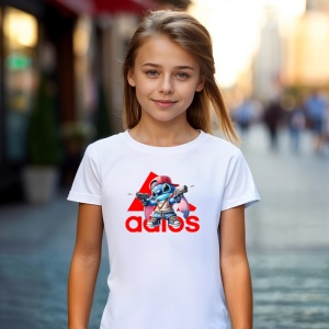 Tricou Stictch Adios Tricou Alb - Copii | Dama | Barbat - Img 4