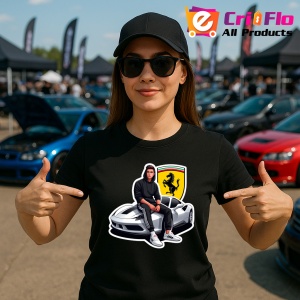Tricou Still Cool Ferrari Car | Unisex Dama si Barbat - Img 2