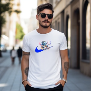 Tricou Stitch Music Tricou Alb - Copii | Dama | Barbat - Img 9