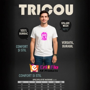Tricou Strong Fete Fitness Roz, Copii | Dama | Barbat - Img 5