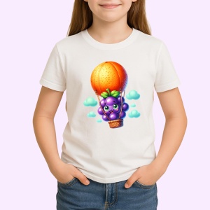 Tricou Strugure amuzant de vara cu balonul cu aer, Fructe, Copii | Dama