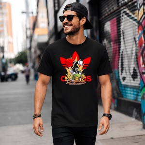 Tricou Super Mario Skater Boy Red Cap Urban Rebel Street Culture Art, din bumbac 100%, tricou negru, Copii | Dama | Barbat - Img 5