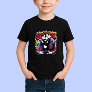 Tricou Sylvester super swag street style rosu-negru Copii | Dama | Barbat Barbat - Img 6