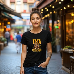 Tricou Tata esti un lidere, Mereu Eroul meu Negru, Copii | Dama | Barbat - Img 14