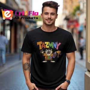 Tricou Taz – Skate Vibes & Drink, ținută galbenă urbană și atitudine cool Copii | Dama | Barbat Barbat - Img 25