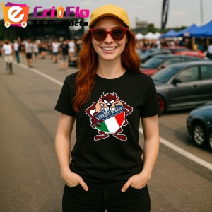 Tricou Tazz Cu Logo Lambreta | Unisex Dama si Barbat