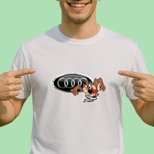 Tricou Tazz Vartej Cu Logo Audi | Unisex Dama si Barbat