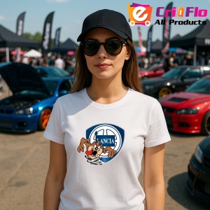 Tricou Tazz Vartej Cu Logo Lancia | Unisex Dama si Barbat - Img 3
