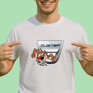 Tricou Tazz Vartej Dreapta Cu Logo Dacia Duster | Unisex Dama si Barbat