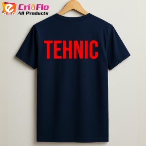 Tricou TEHNICIAN, Personalizat | Unisex Dama si Barbat, Albastru Inchis - Img 2