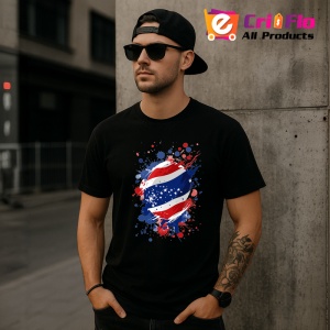 Tricou Thailand Steag Splash Art, Copii | Dama | Barbat, culoare negru - Img 7