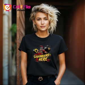 Tricou The Legionnaire Is Here Gladiator Gym, Copii | Dama | Barbat, culoare negru - Img 16