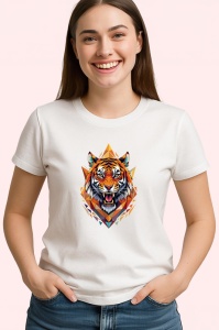 Tricou Tigru Colorat Poligonal, Copii | Dama | Barbat - Img 5