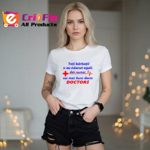 Tricou tori barbatii s-au nascut egali dar numai cei mai buni au devin doctori, Copii | Dama | Barbat - Img 6