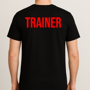 Tricou TRAINER, Personalizat | Unisex Dama si Barbat, Negru