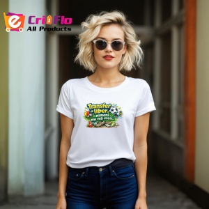 Tricou Transfer Liber Nimeni Nu Ma Vrea Fotbal Amuzant, din bumbac 100% , tricou alb pentru Copii | Dama | Barbat - Img 8