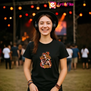 Tricou Travis Scott - Cactus Jack Clasic, muzica Hip-Hop / Trap, Dama | Barbat | Copii, Culoare Negru - Img 5
