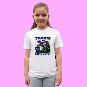 Tricou Travis Scott - Miscare si lumina violet, muzica POP, Dama | Barbat | Copii - Img 3