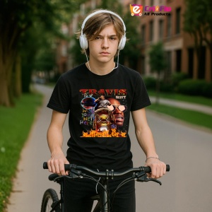 Tricou Travis Scott - Wish You Were Here, muzica POP, Dama | Barbat | Copii, Culoare Negru - Img 10