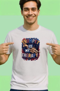 Tricou Trumpet Is My Therapy, Copii | Dama | Barbat - Img 2