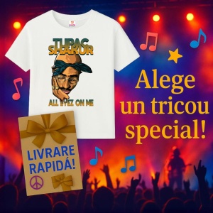 Tricou Tupac All Eyez On Me Cartoon, muzica INDIE, Dama | Barbat | Copii - Img 7