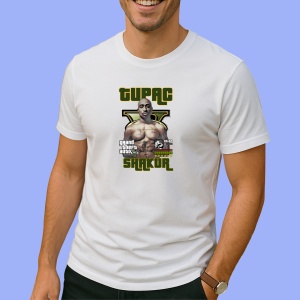 Tricou Tupac GTA V Muscles, muzica Pop, Dama | Barbat | Copii