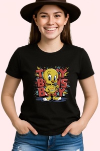 Tricou Tweety boss boy galben cu tricou rosu graffiti Copii | Dama | Barbat Barbat - Img 7