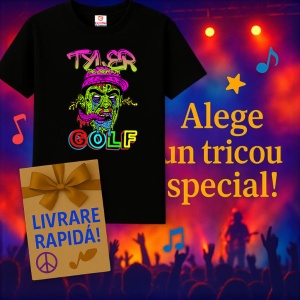 Tricou Tyler, The Creator - GOLF Zombie Art, muzica Hip-Hop / Pop / Rock, Dama | Barbat | Copii, Culoare Negru - Img 7