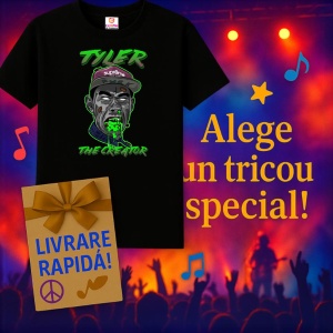 Tricou Tyler, The Creator - Green Drip, muzica Hip-Hop / Pop / Rock, Dama | Barbat | Copii, Culoare Negru - Img 15