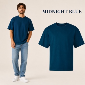 Tricou unisex bărbat oversize Malfini Stage 812, model larg și lejer, 100% bumbac - Img 14